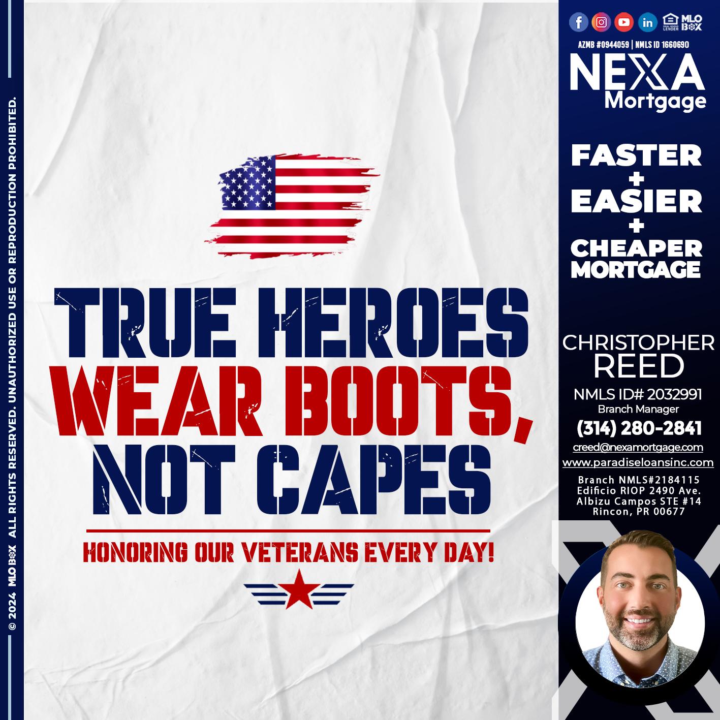 TRUE HEROES - Christopher Reed -Branch Manager