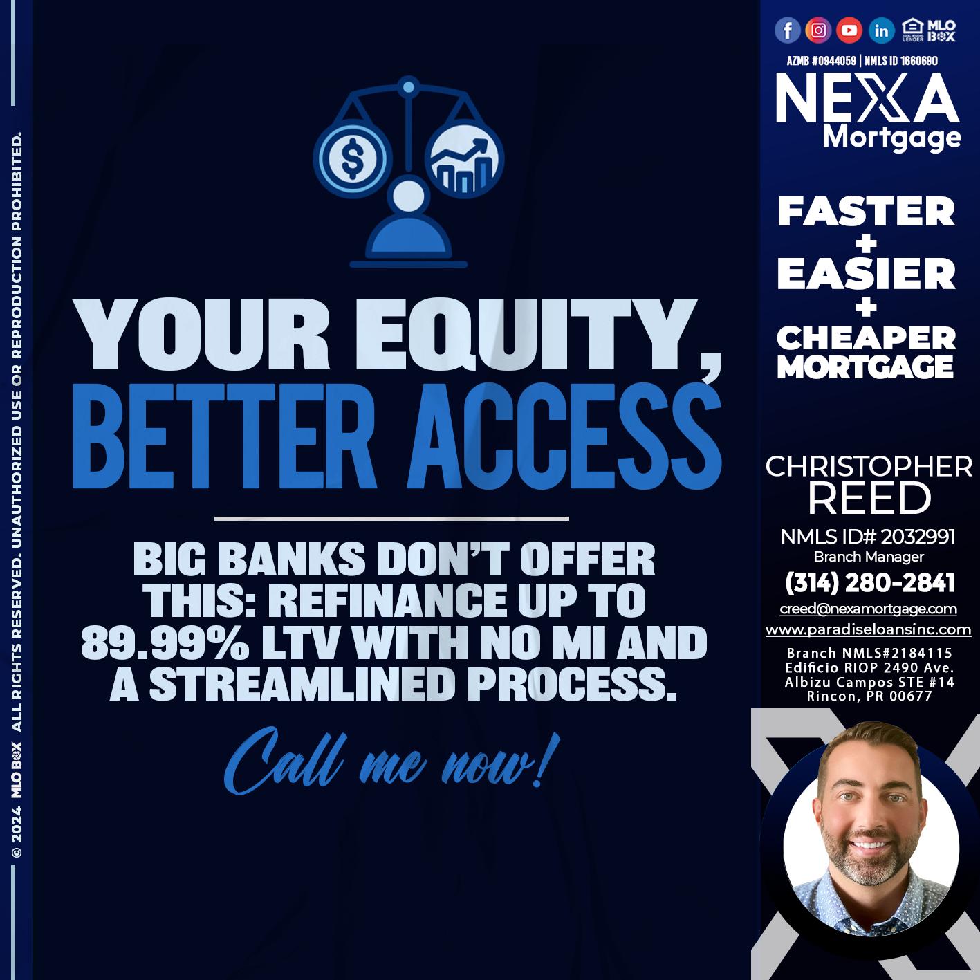 YOUR EQUITY - Christopher Reed -Branch Manager