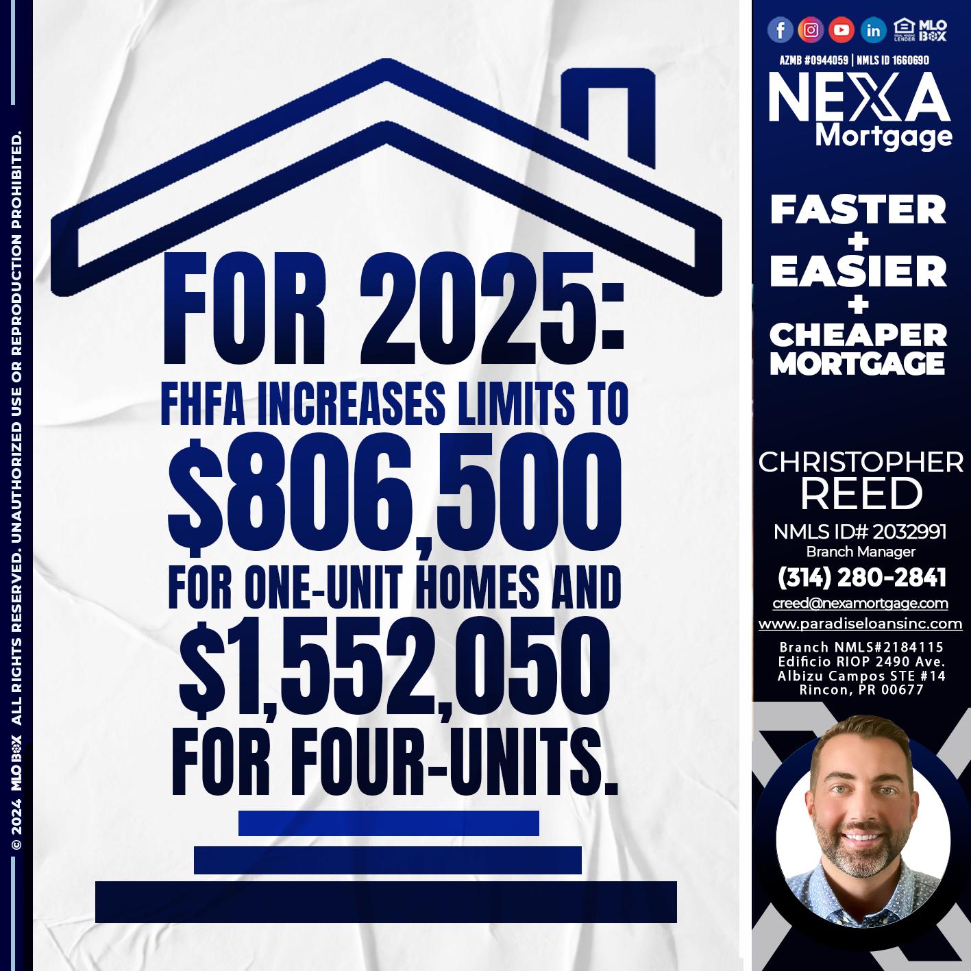FOR 2025 - Christopher Reed -Branch Manager