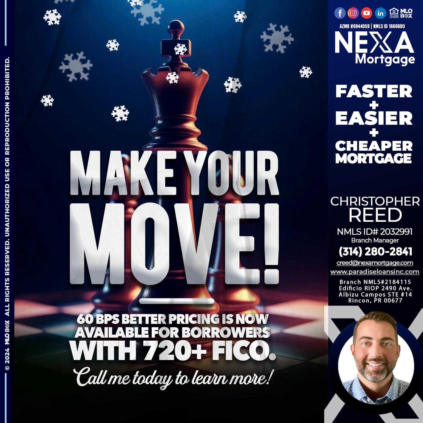 MAKE YOUR MOVE - Christopher Reed -Branch Manager