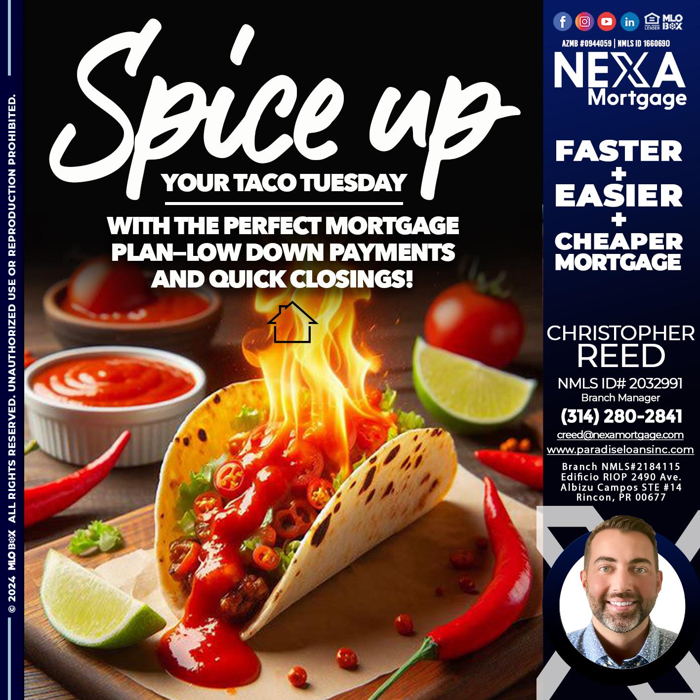 spice up - Christopher Reed -Branch Manager