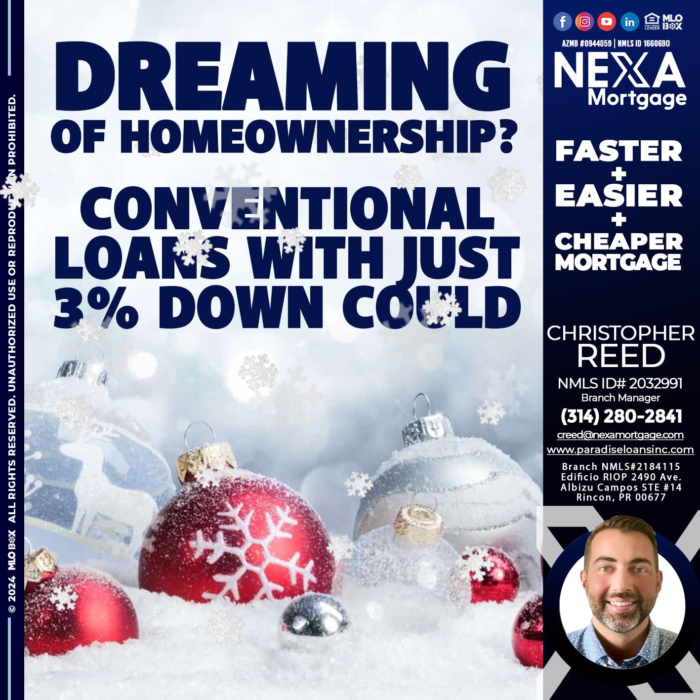 dreaming - Christopher Reed -Branch Manager
