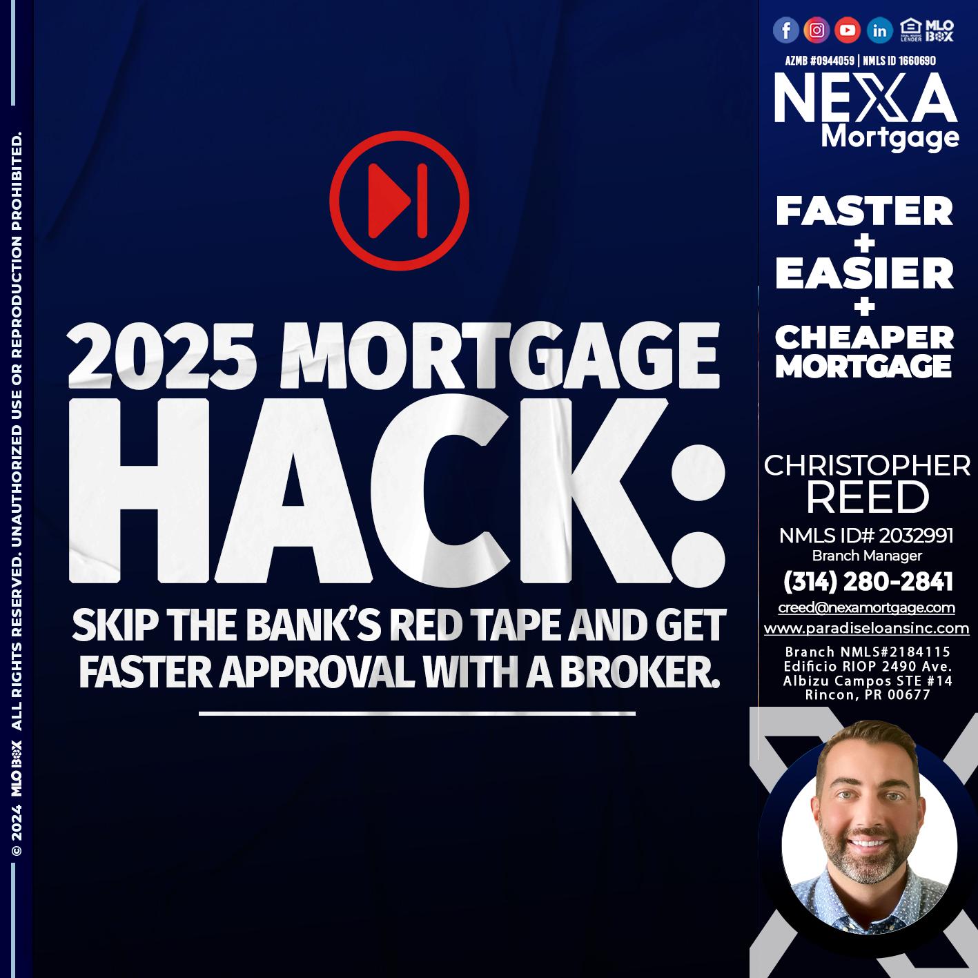2025 HACK - Christopher Reed -Branch Manager