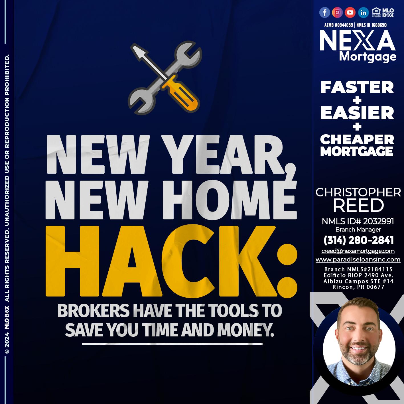 new year, new home - Christopher Reed -Branch Manager
