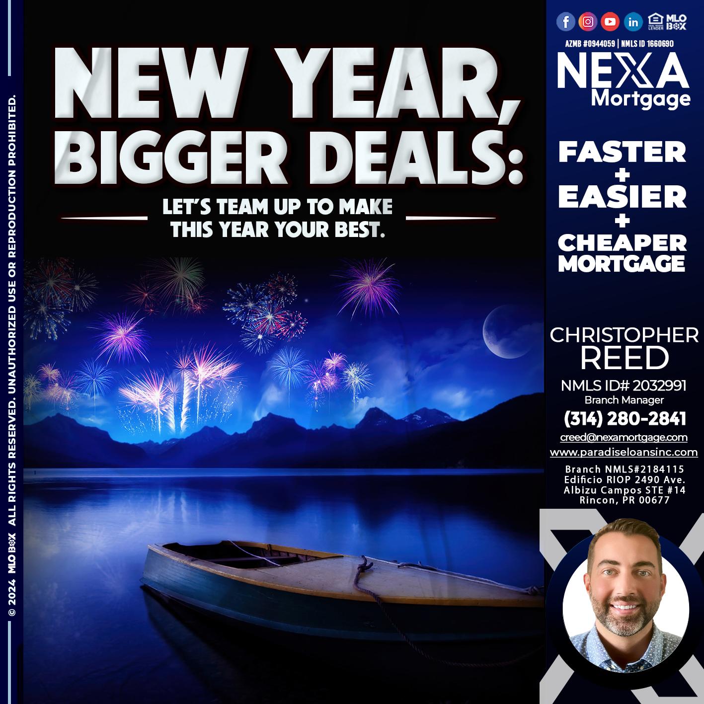 NEW YEAR - Christopher Reed -Branch Manager