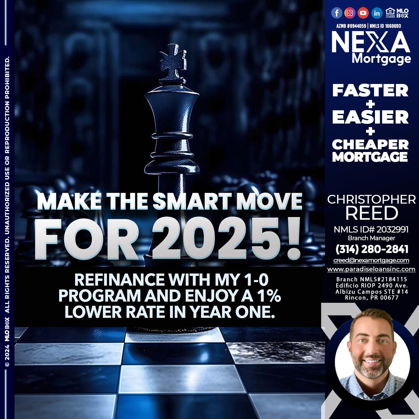 MAKE THE SMART MOVE - Christopher Reed -Branch Manager