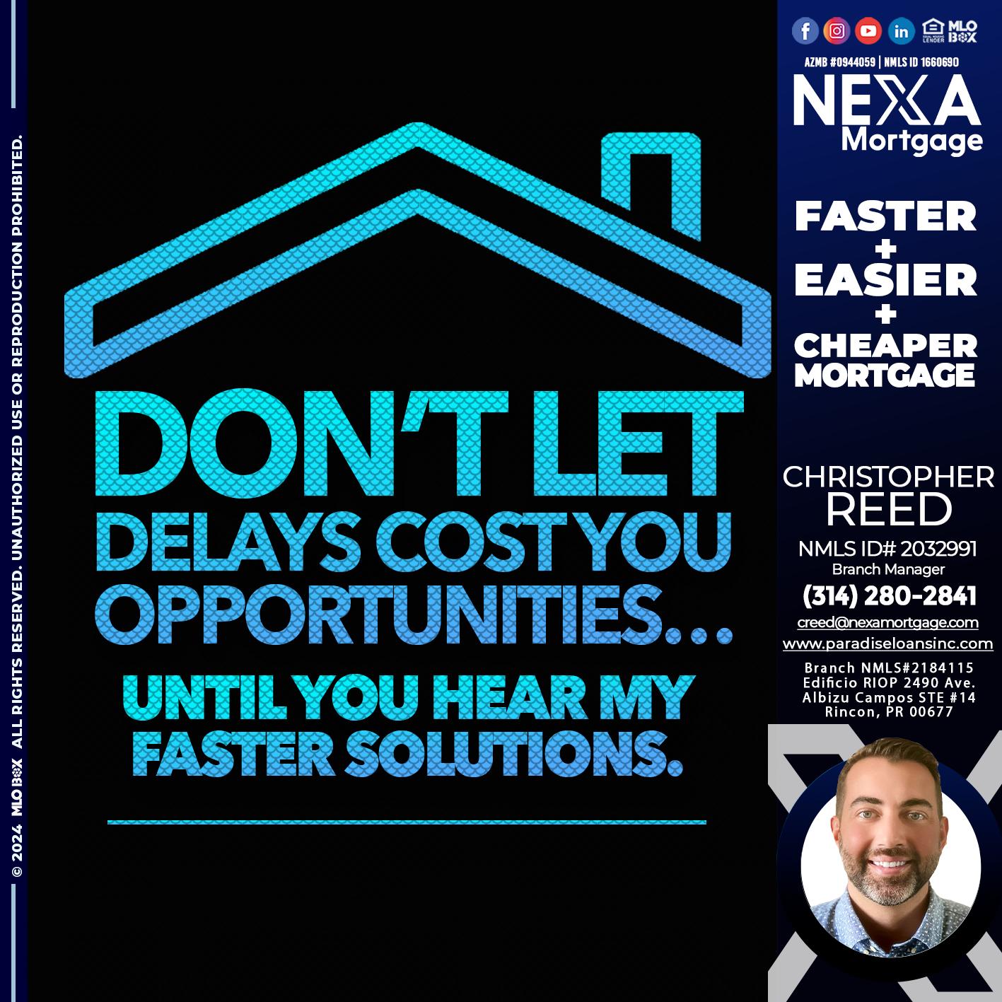 DO NOT LET - Christopher Reed -Branch Manager
