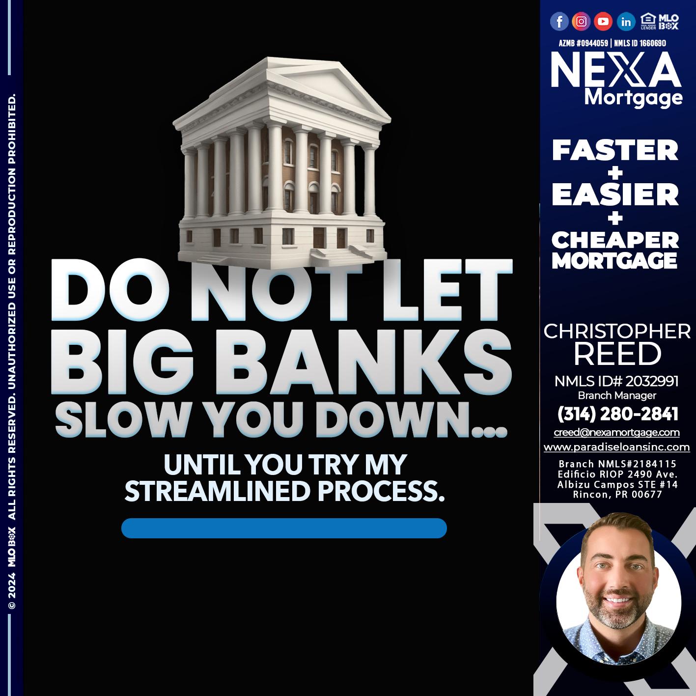 do not let - Christopher Reed -Branch Manager