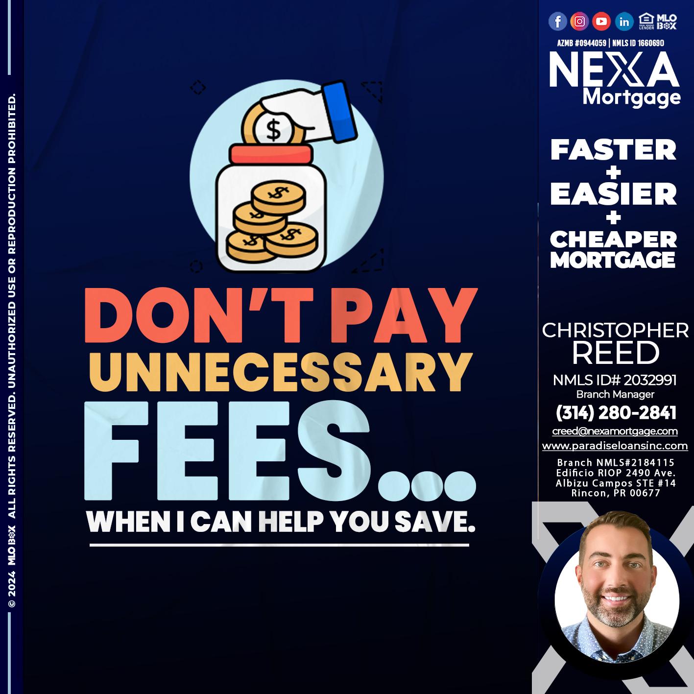 DON´T PAY - Christopher Reed -Branch Manager