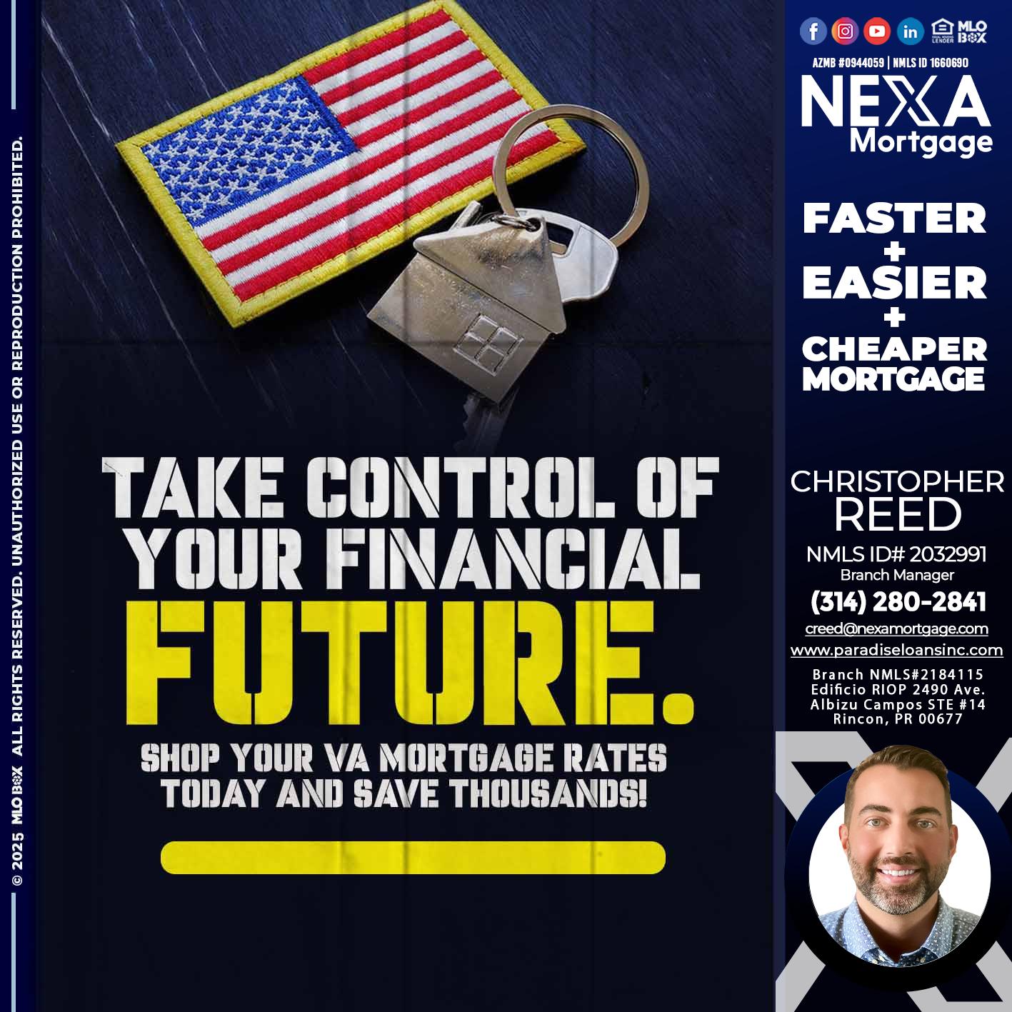 take control - Christopher Reed -Branch Manager