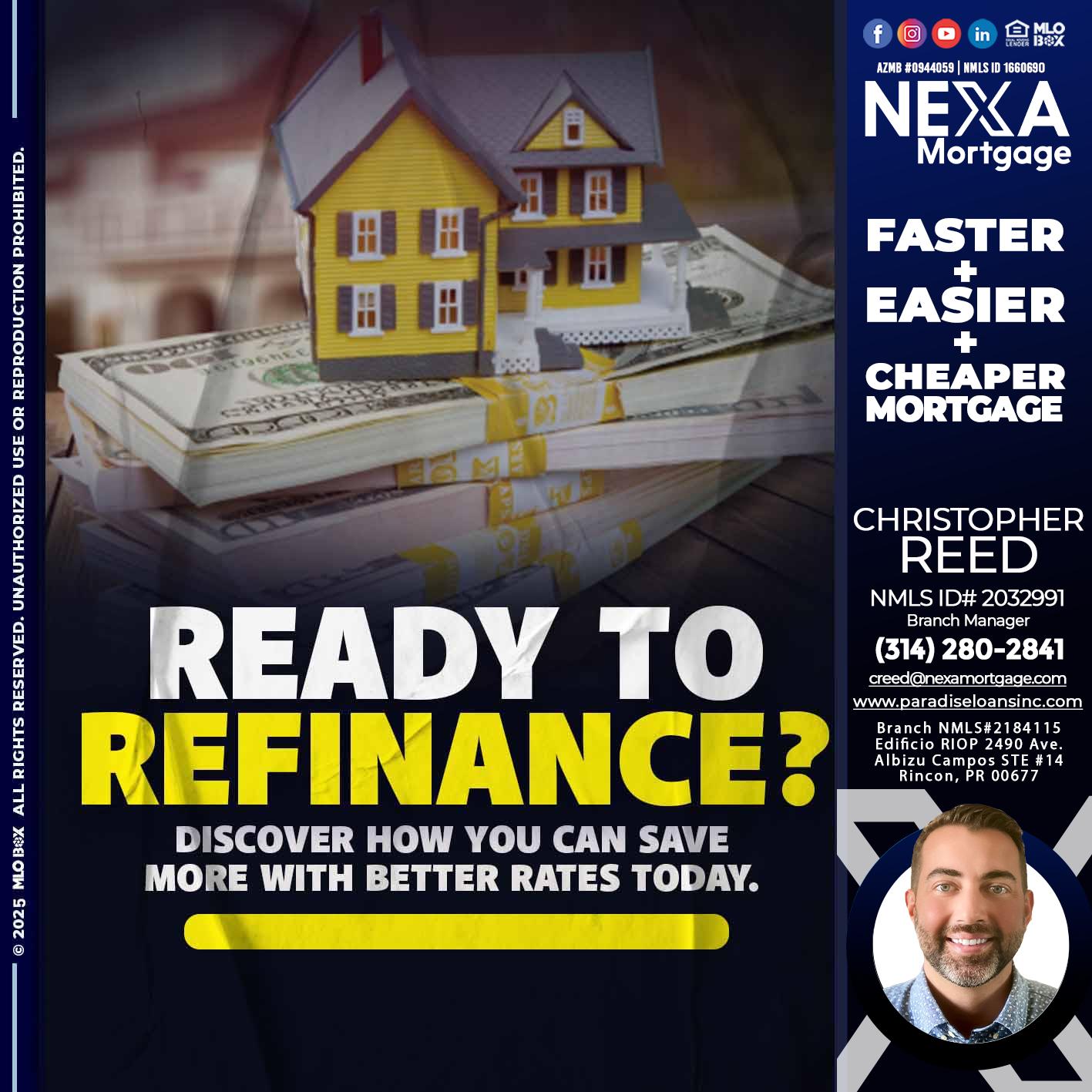 ready to refinance? - Christopher Reed -Branch Manager