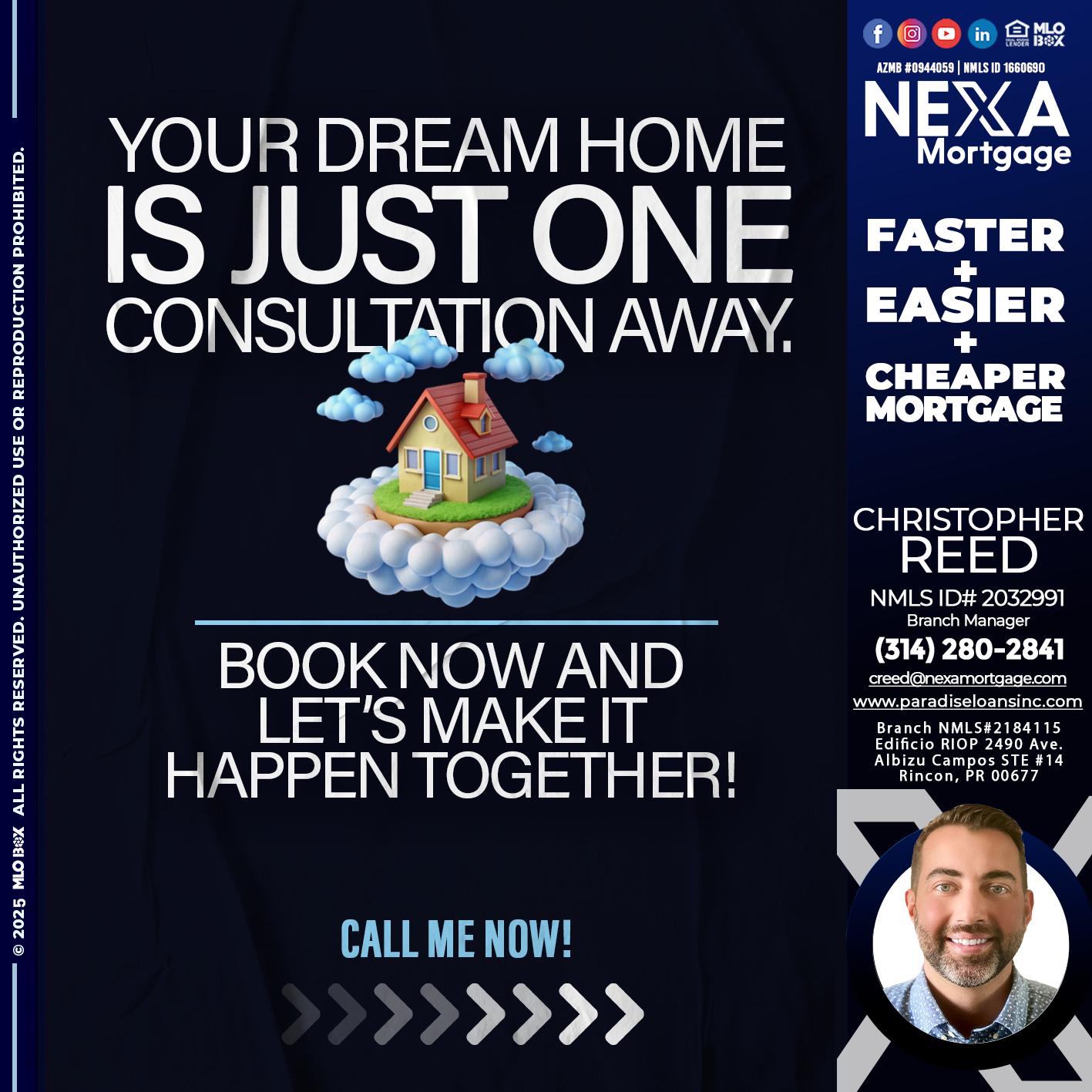 YOUR DREAM HOME - Christopher Reed -Branch Manager