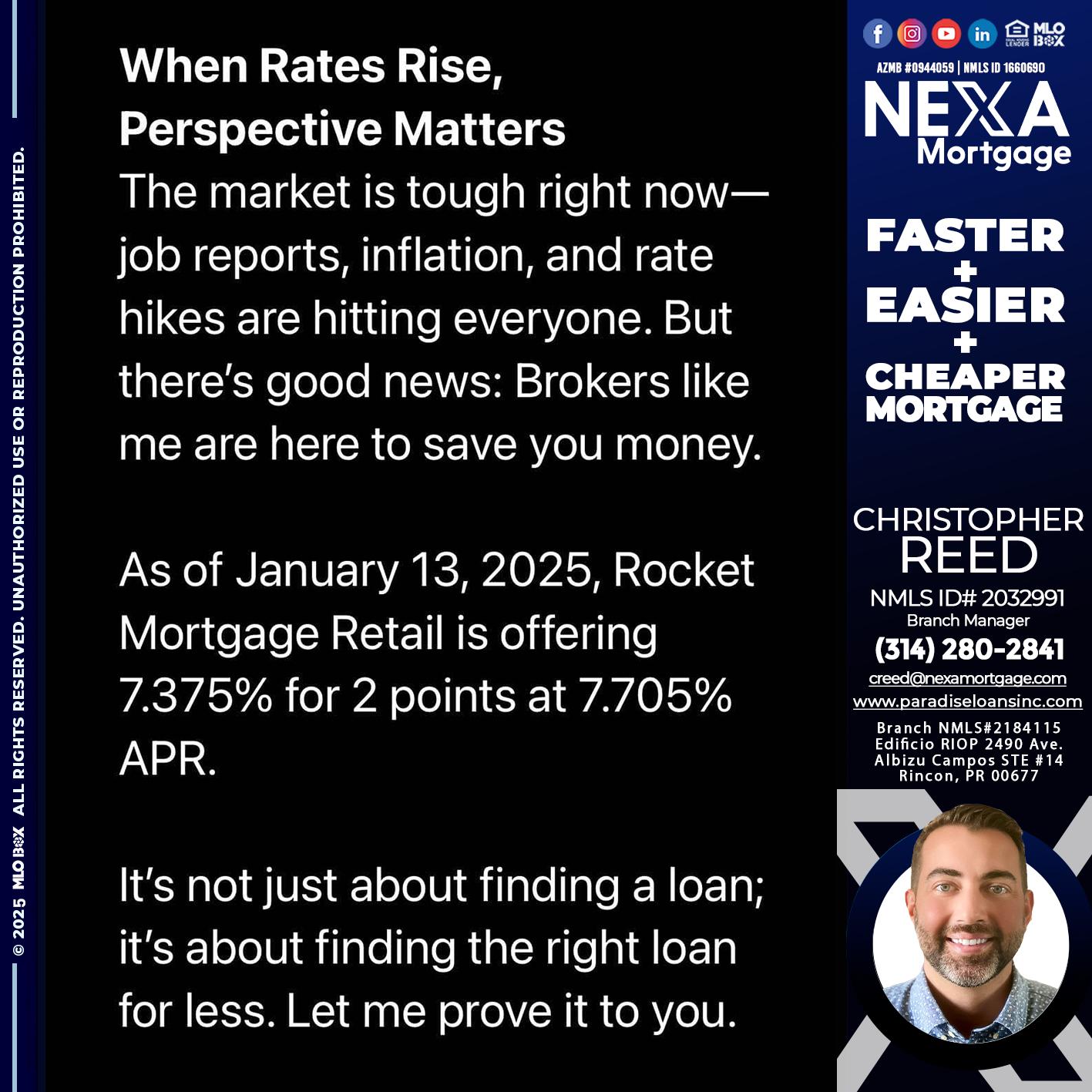 WHEN RATES RISE - Christopher Reed -Branch Manager