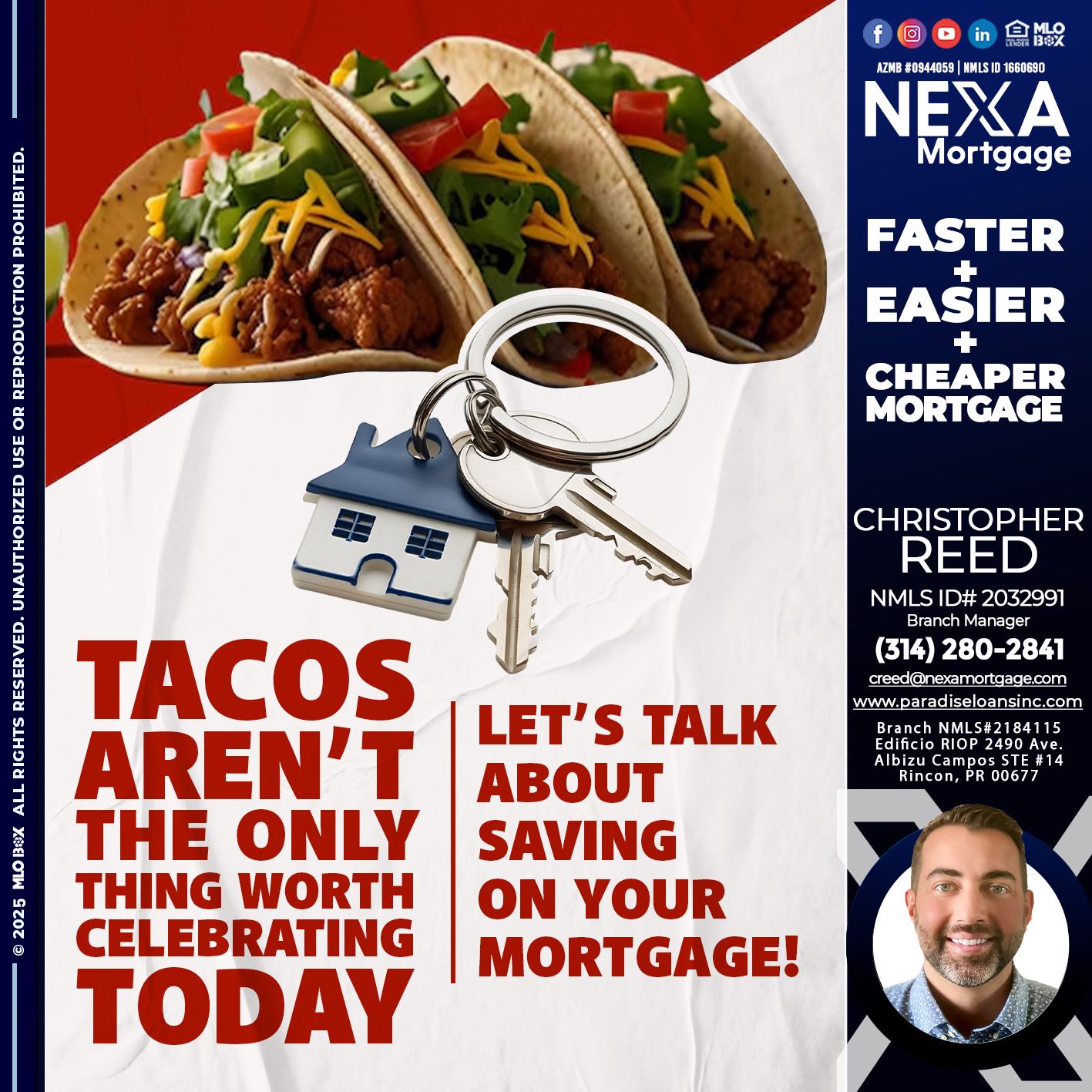 TACO TUESDAY - Christopher Reed -Branch Manager