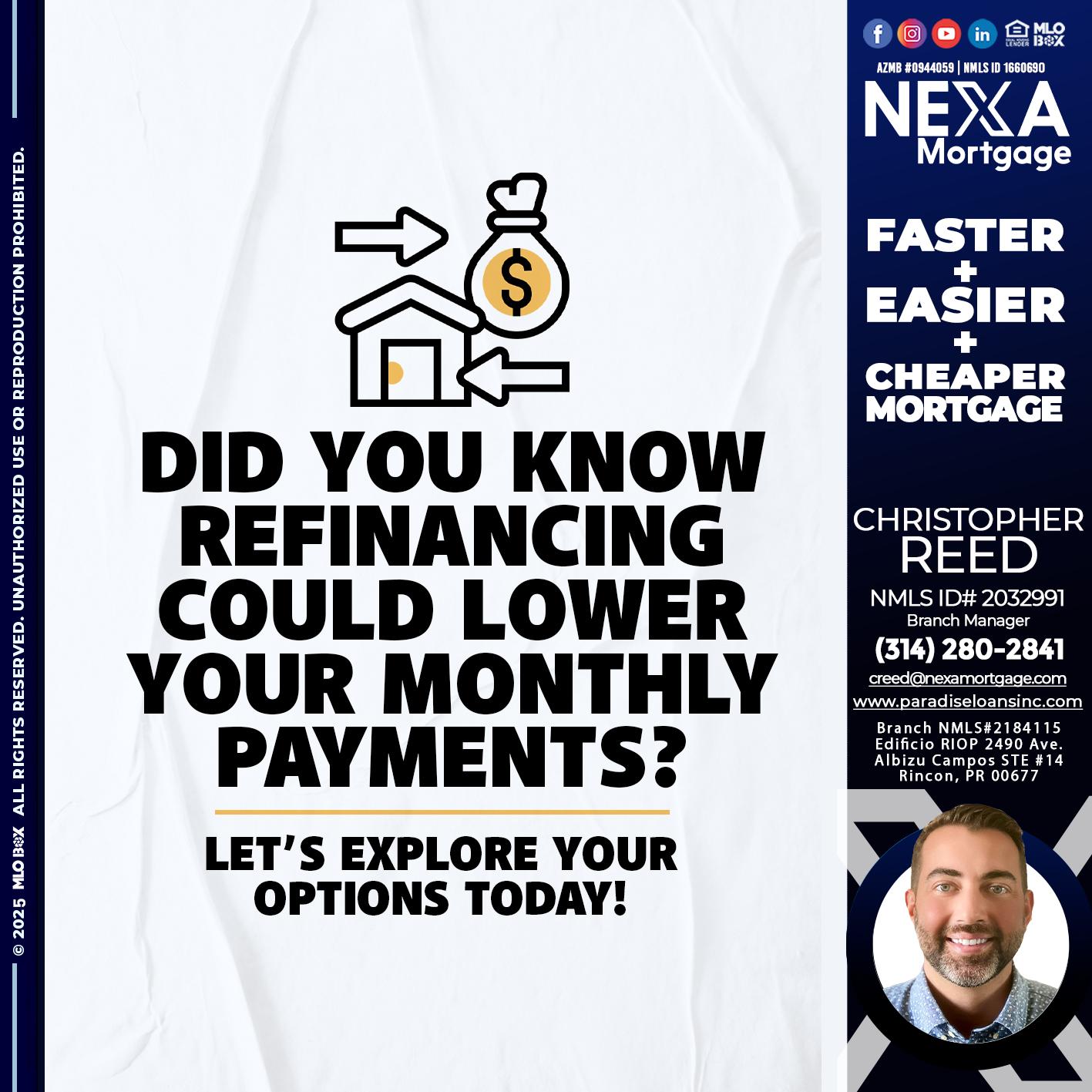 DID YOU KNOW - Christopher Reed -Branch Manager