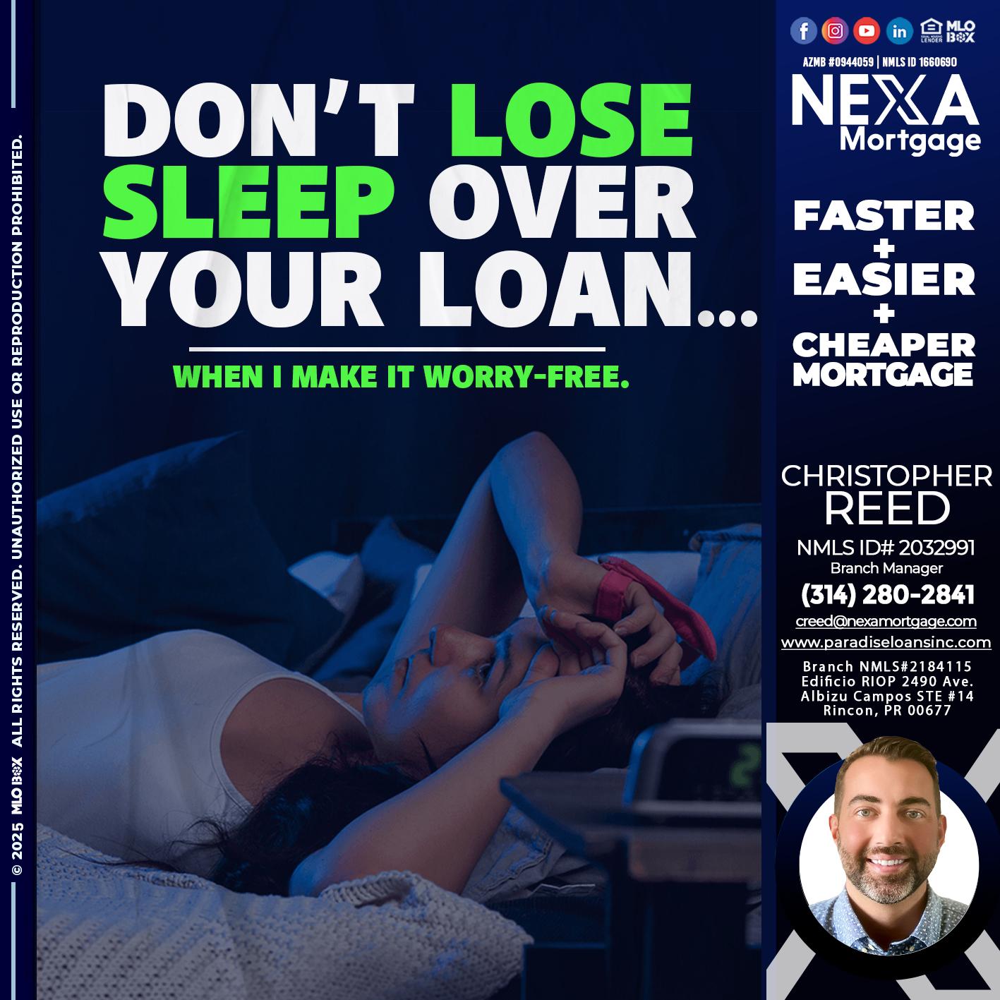 DONT LOSE - Christopher Reed -Branch Manager