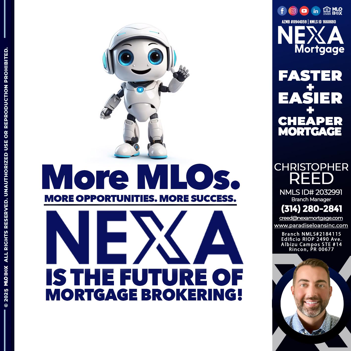 NEXA FUTURE - Christopher Reed -Branch Manager