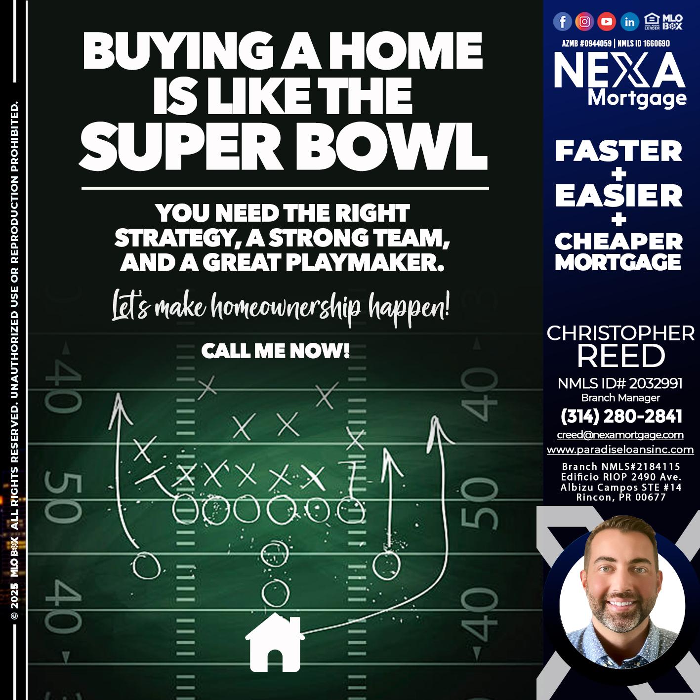 BUYING A HOME - Christopher Reed -Branch Manager