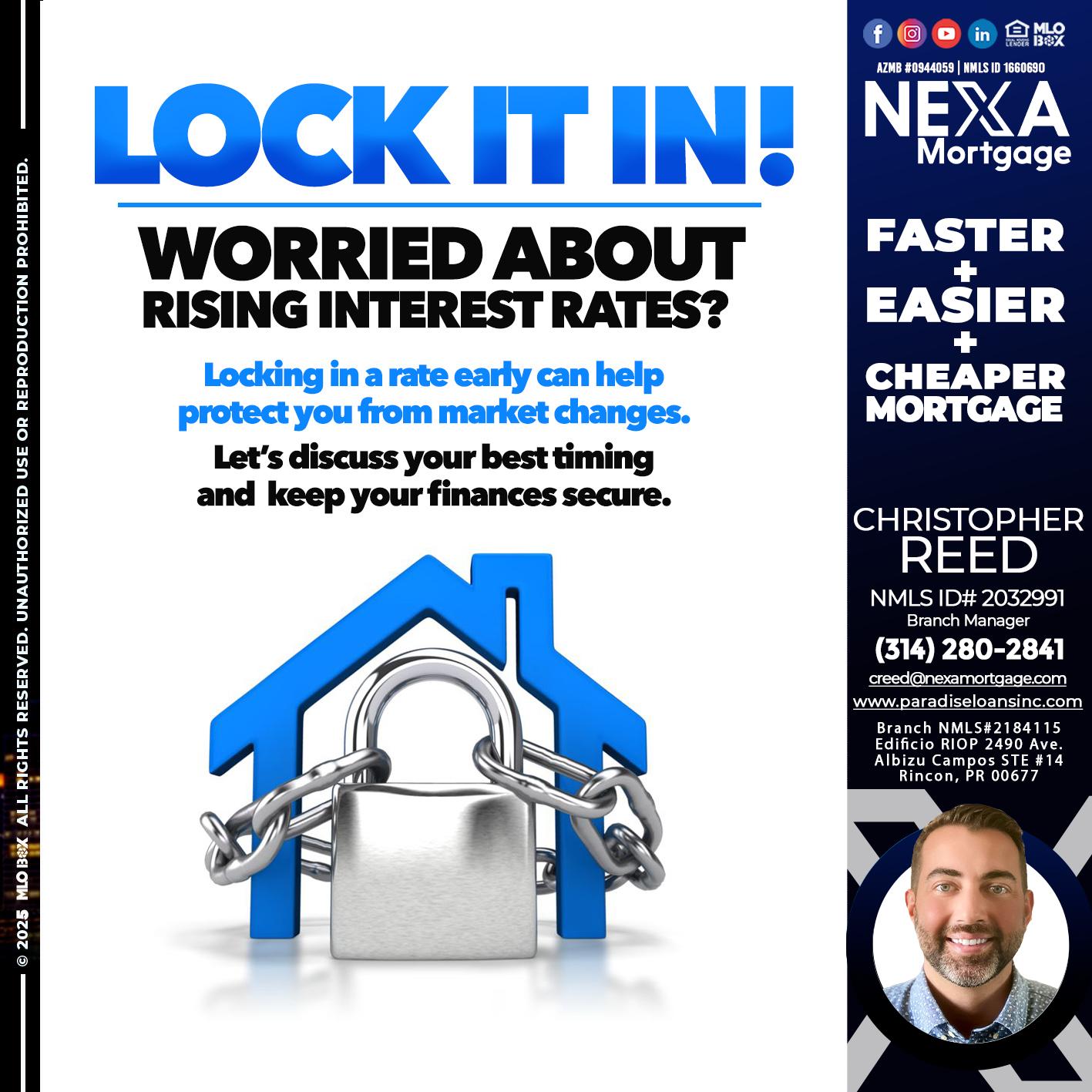 LOCK IT IN - Christopher Reed -Branch Manager
