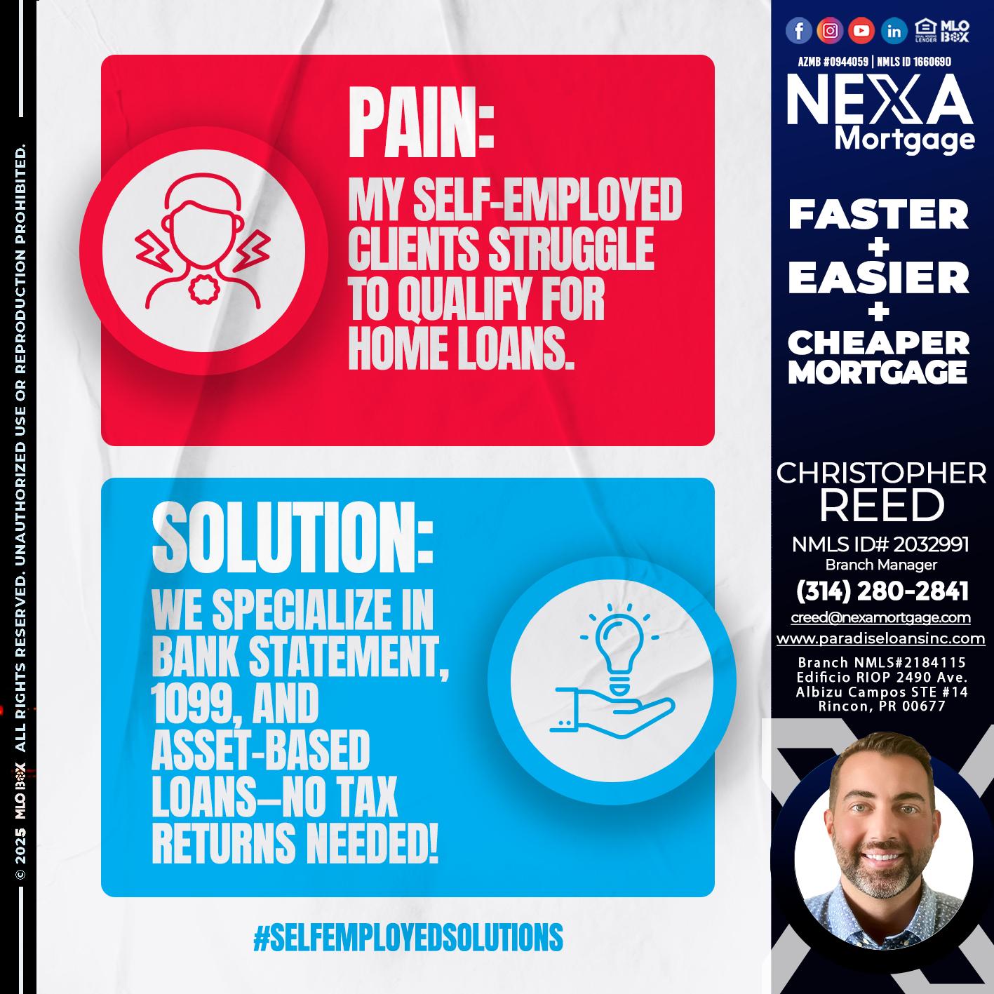 pain-solution - Christopher Reed -Branch Manager