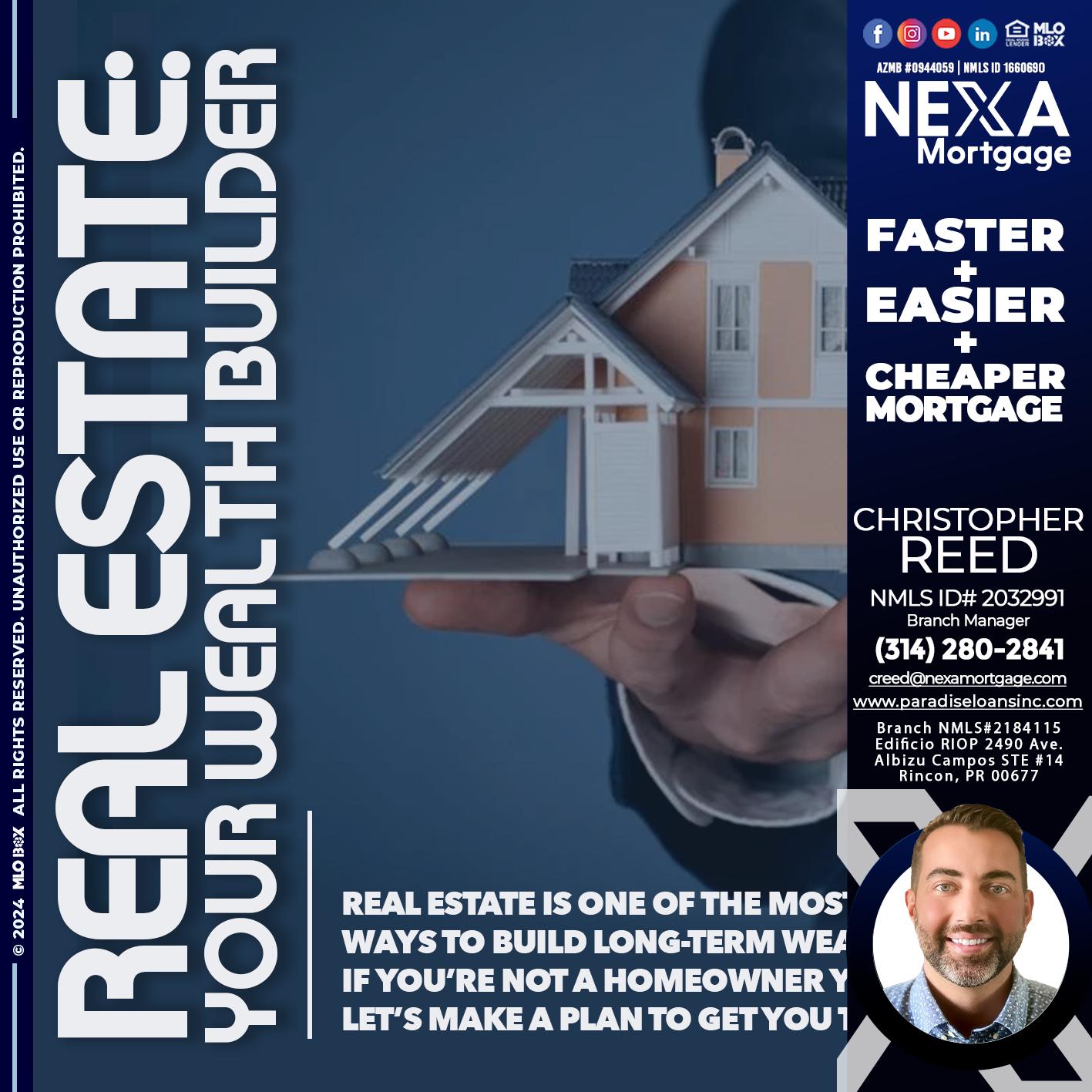 REAL ESTATE - Christopher Reed -Branch Manager