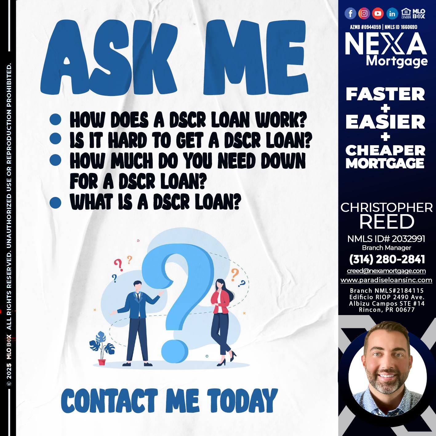 ASK ME - Christopher Reed -Branch Manager