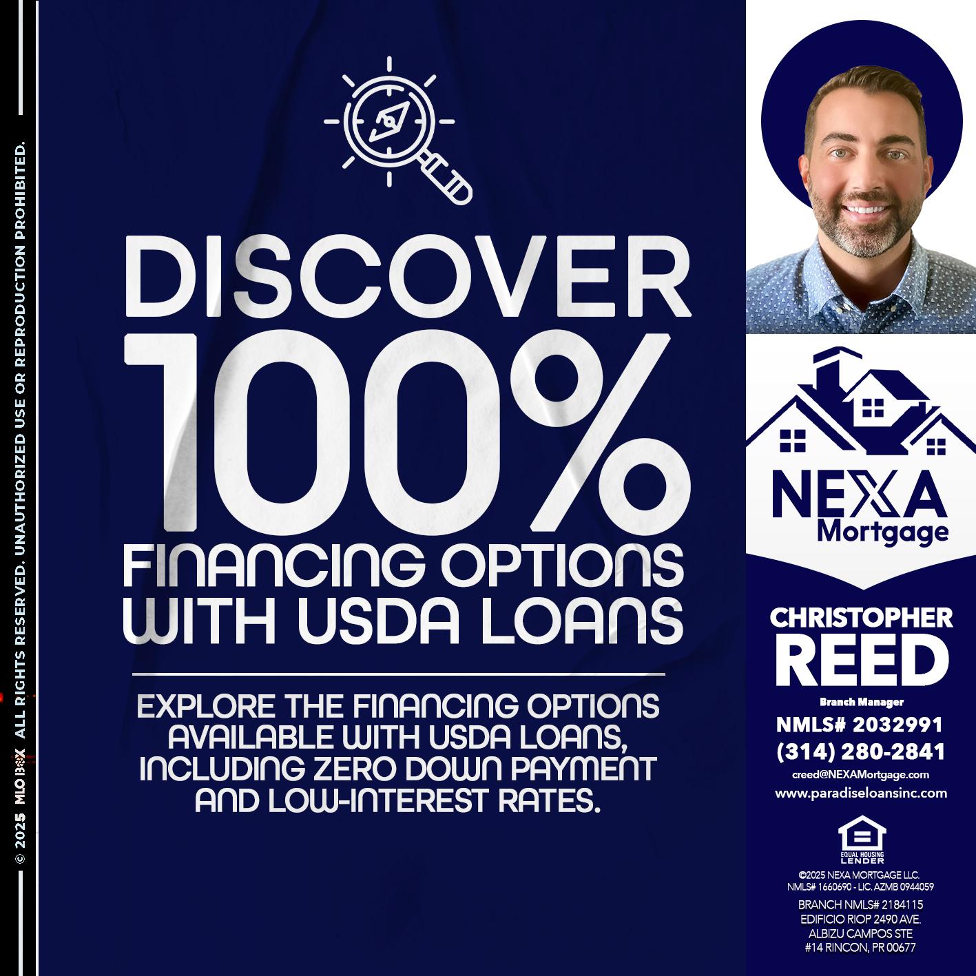 DISCOVER 100% - Christopher Reed -Branch Manager