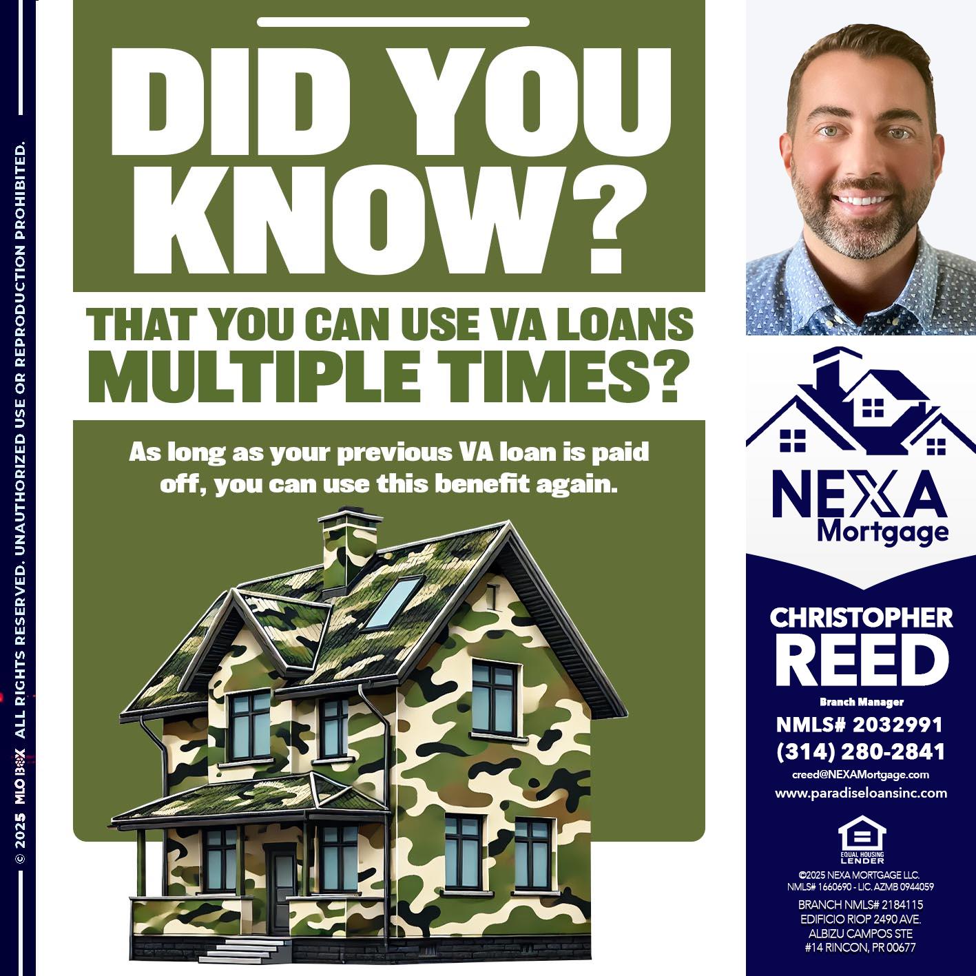 did you know - Christopher Reed -Branch Manager