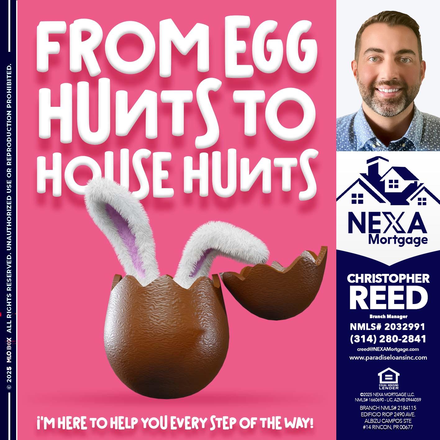 FROM EGG HUNTS - Christopher Reed -Branch Manager