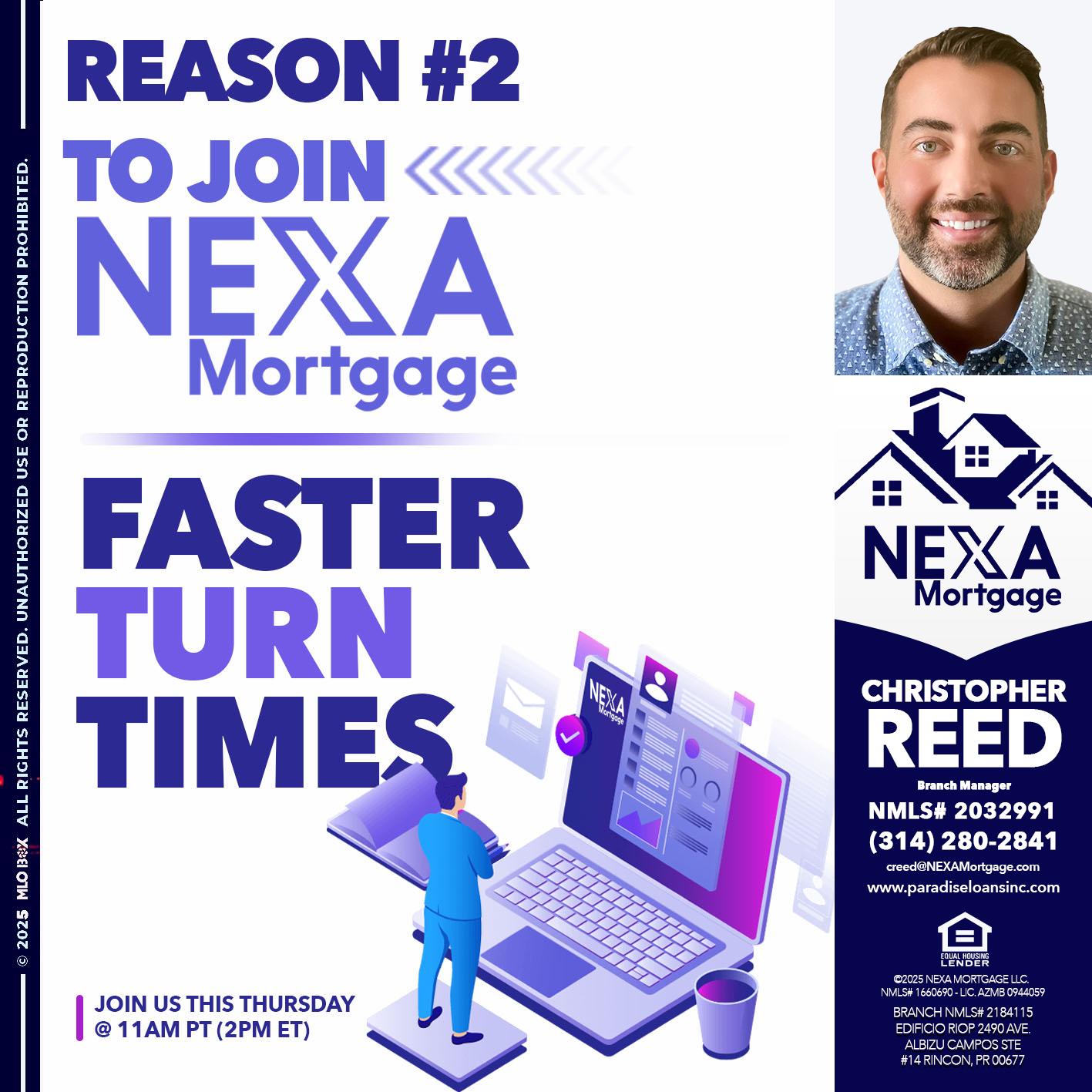REASON 2 - Christopher Reed -Branch Manager