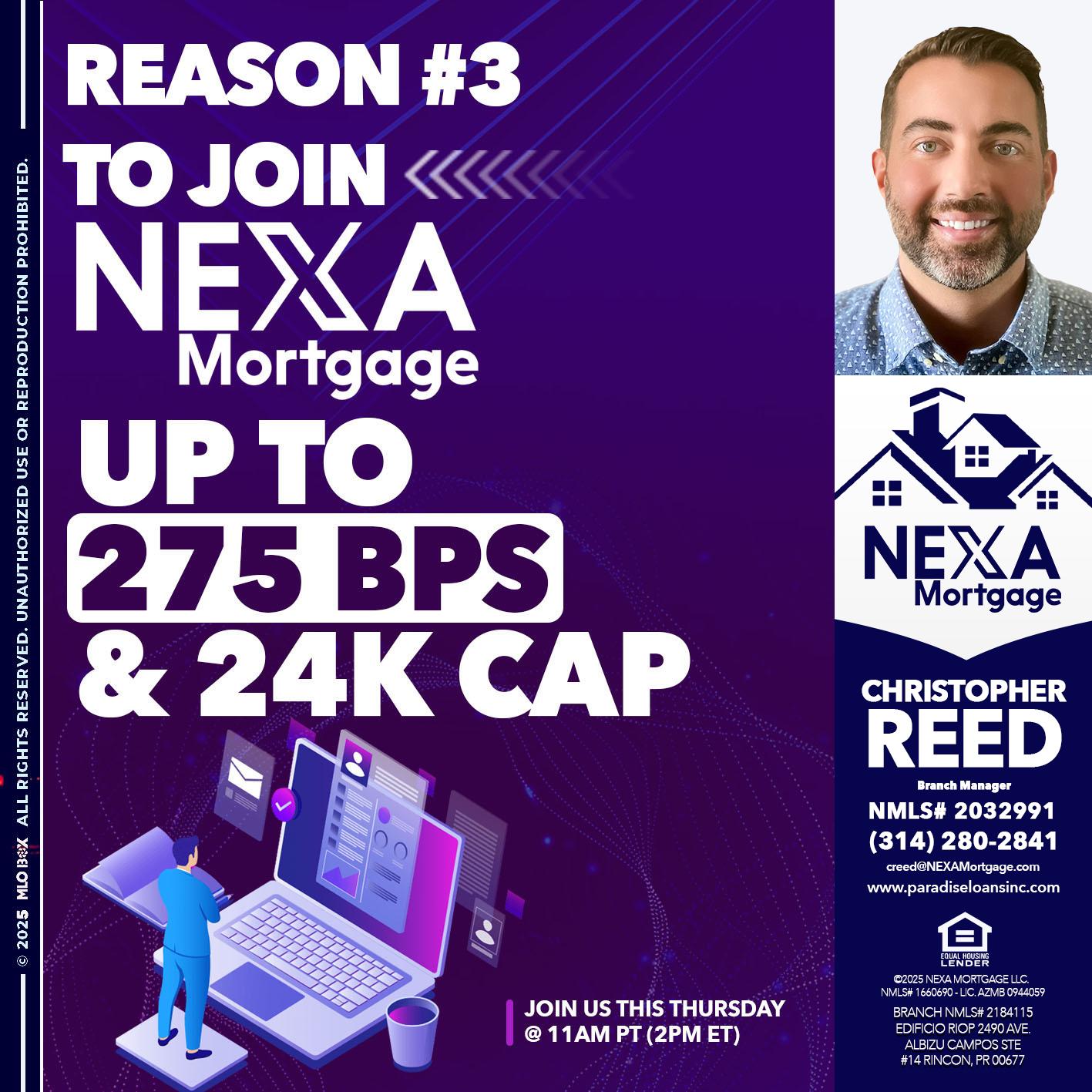 REASON 3 - Christopher Reed -Branch Manager