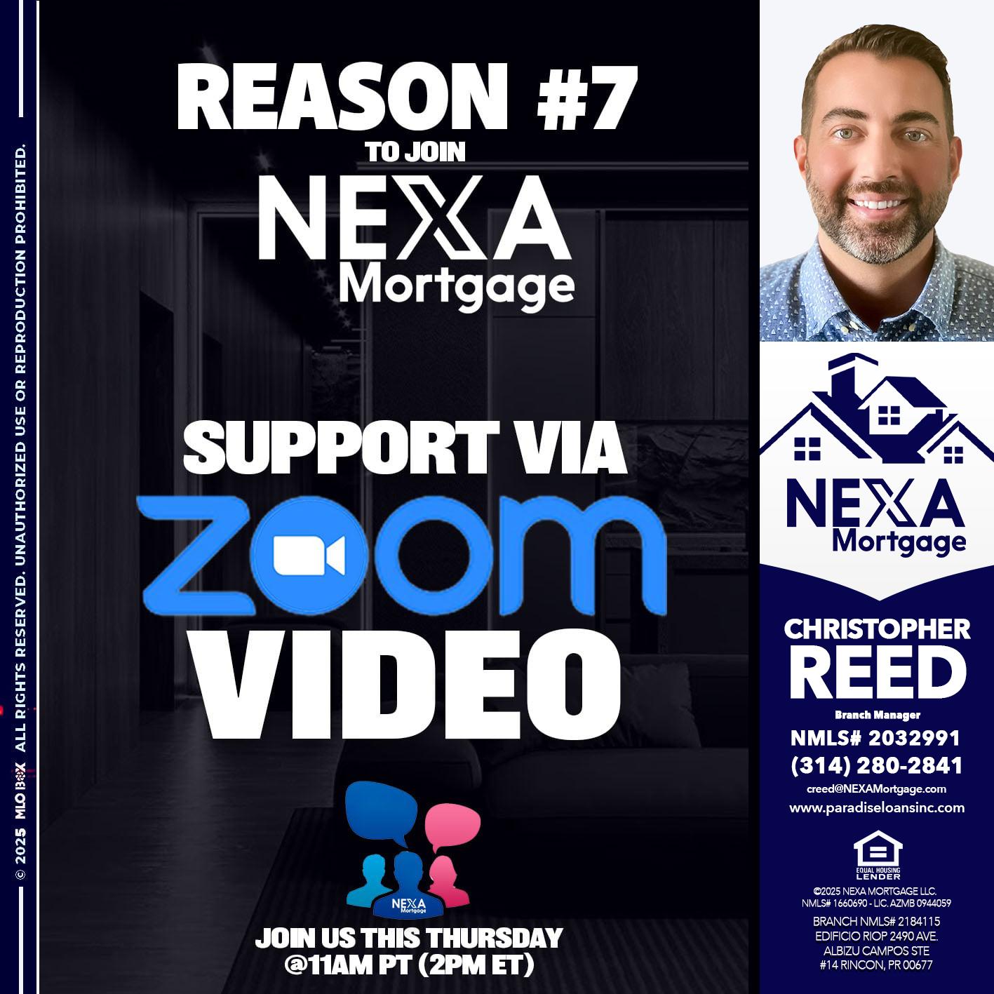 REASON 7 - Christopher Reed -Branch Manager
