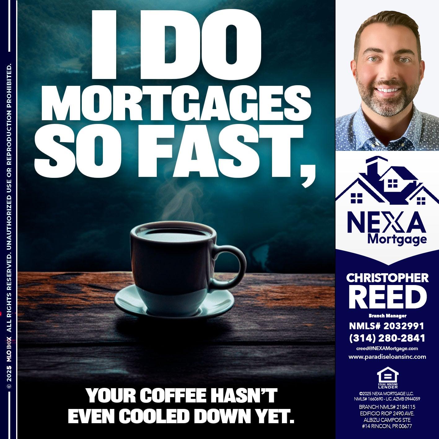 i do mortgages - Christopher Reed -Branch Manager