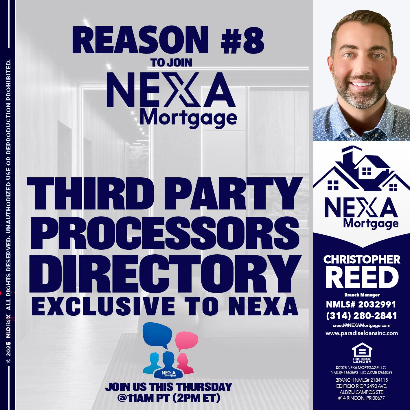REASON 8 - Christopher Reed -Branch Manager