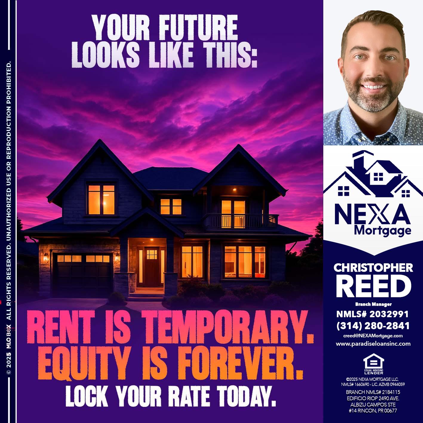 YOUR FUTURE - Christopher Reed -Branch Manager