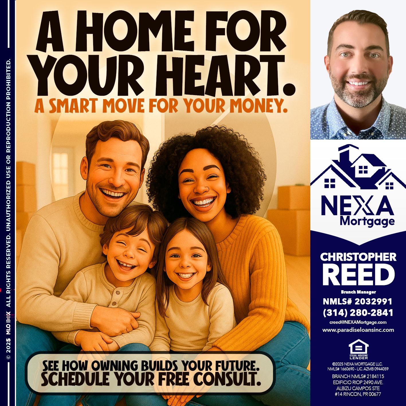A HOME FOR - Christopher Reed -Branch Manager