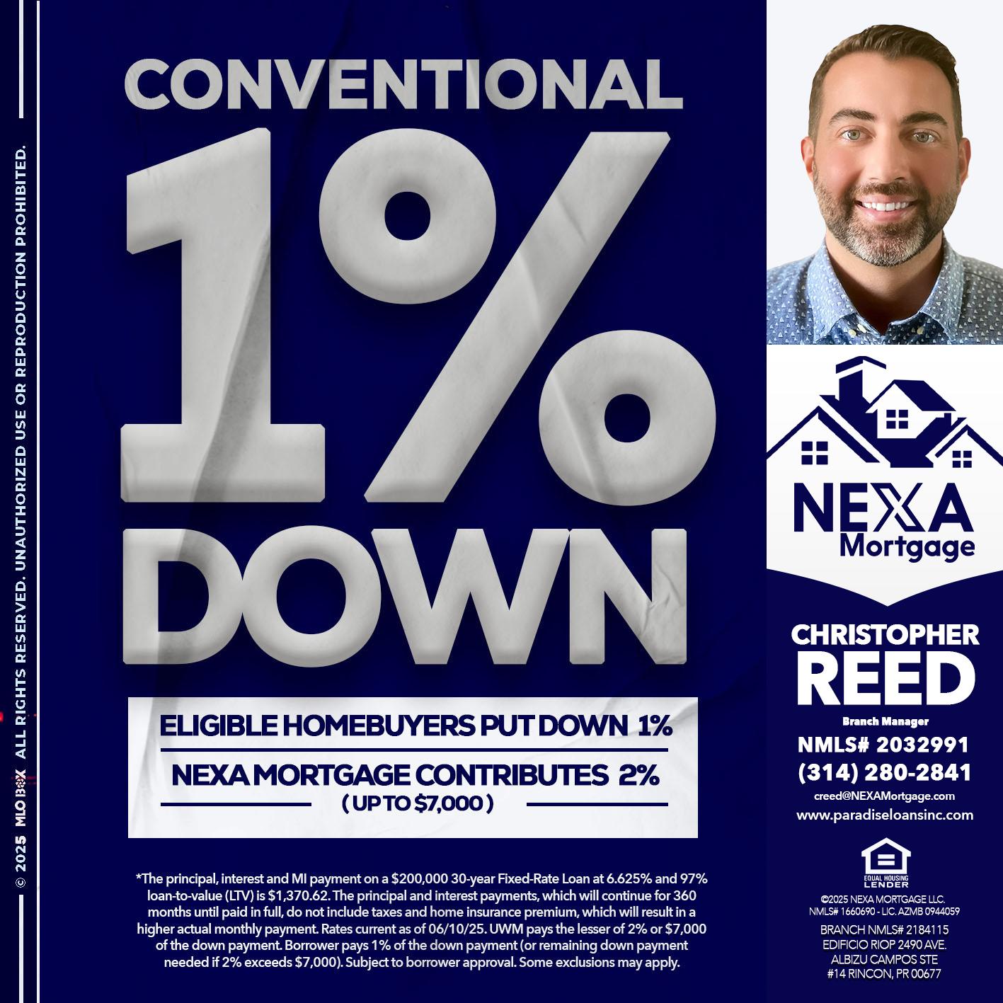 CONVENTIONAL - Christopher Reed -Branch Manager