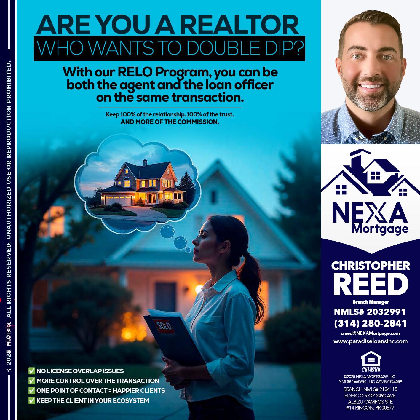 Are you a Realtor? - Christopher Reed -Branch Manager
