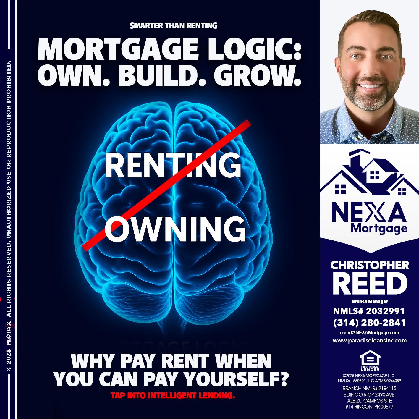 mortgage logic - Christopher Reed -Branch Manager
