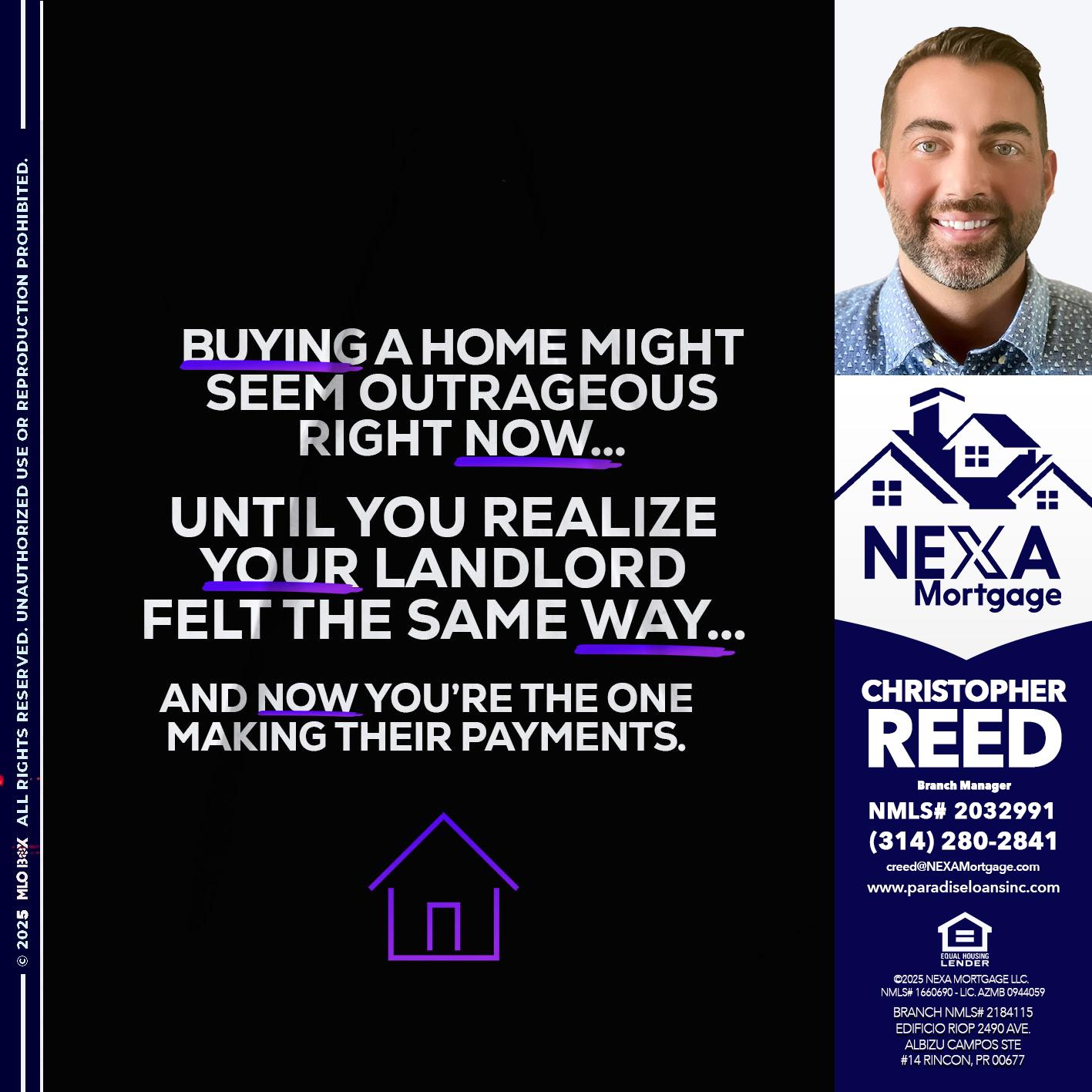 BUYING A HOME - Christopher Reed -Branch Manager