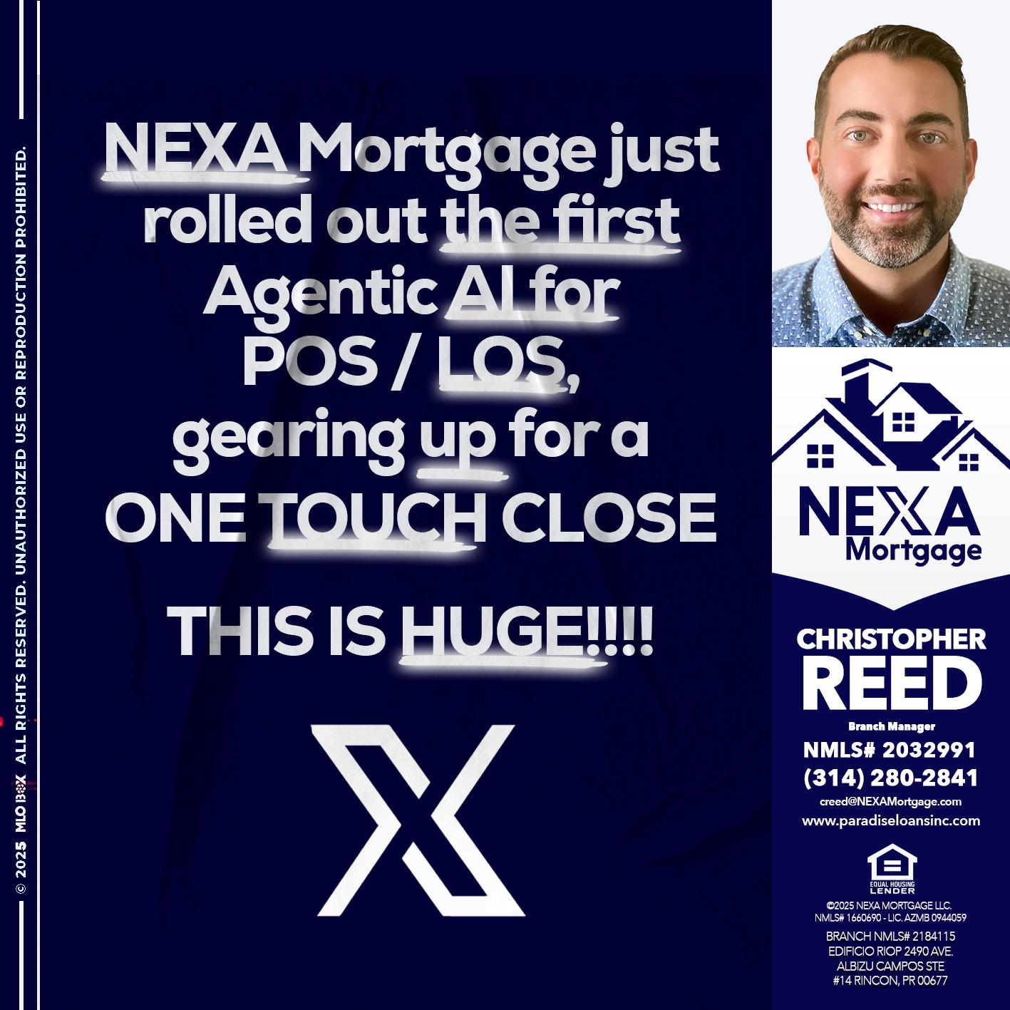 NEXA MORTGAGE - Christopher Reed -Branch Manager