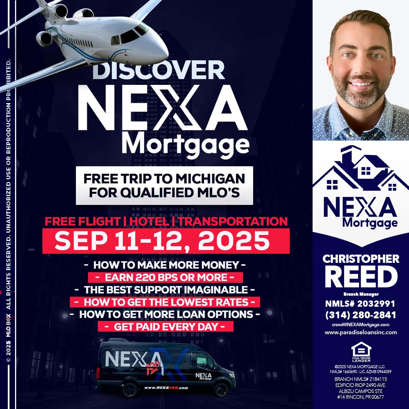 DISCOVER NEXA MORTGAGE - Christopher Reed -Branch Manager