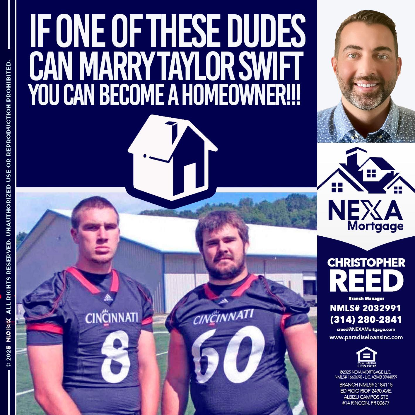 IF ONE OF THESE DUDES - Christopher Reed -Branch Manager