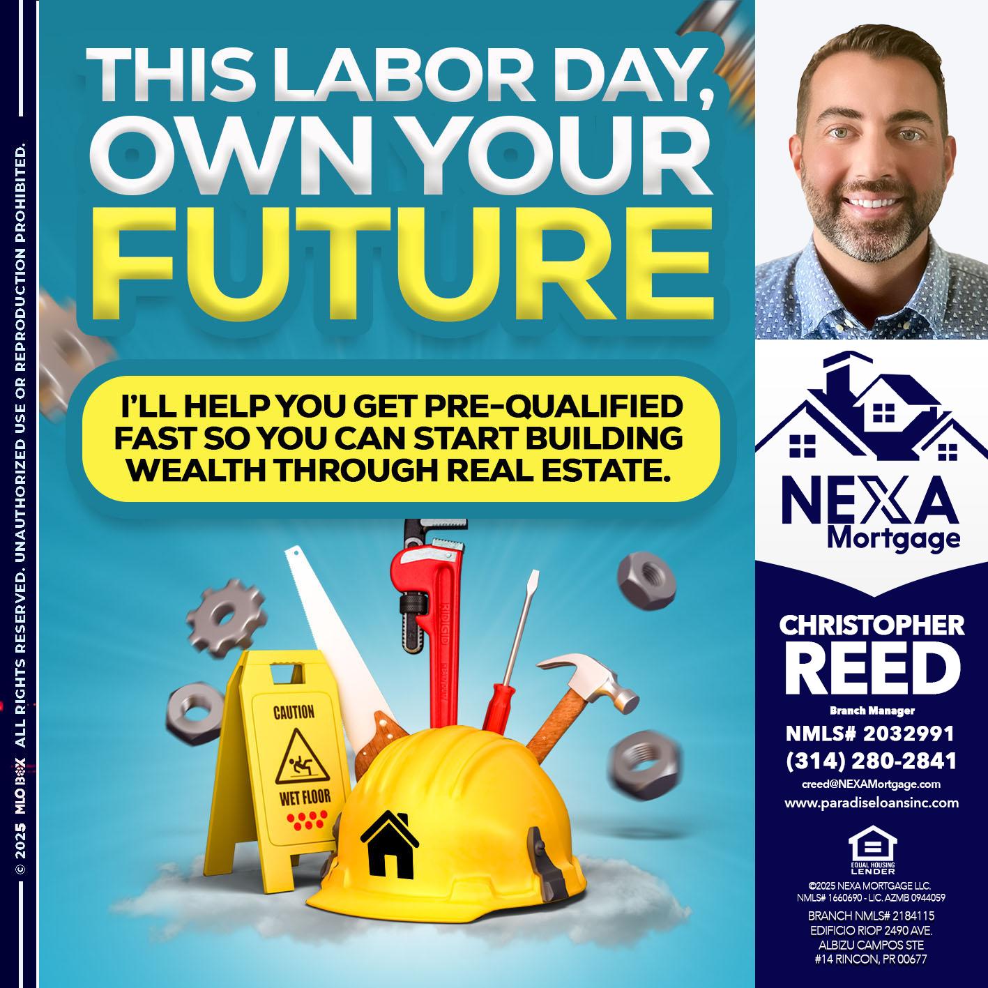 LABOR DAY - Christopher Reed -Branch Manager