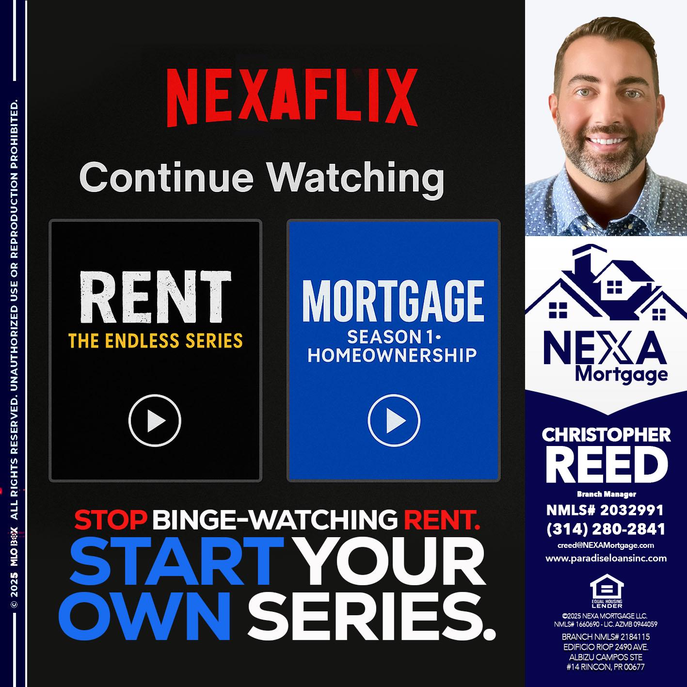 NEXAFLIX - Christopher Reed -Branch Manager