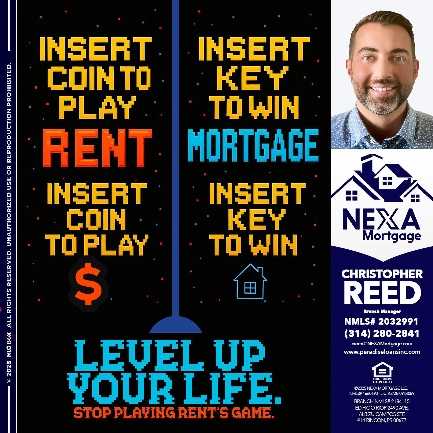 INSERT COIN - Christopher Reed -Branch Manager