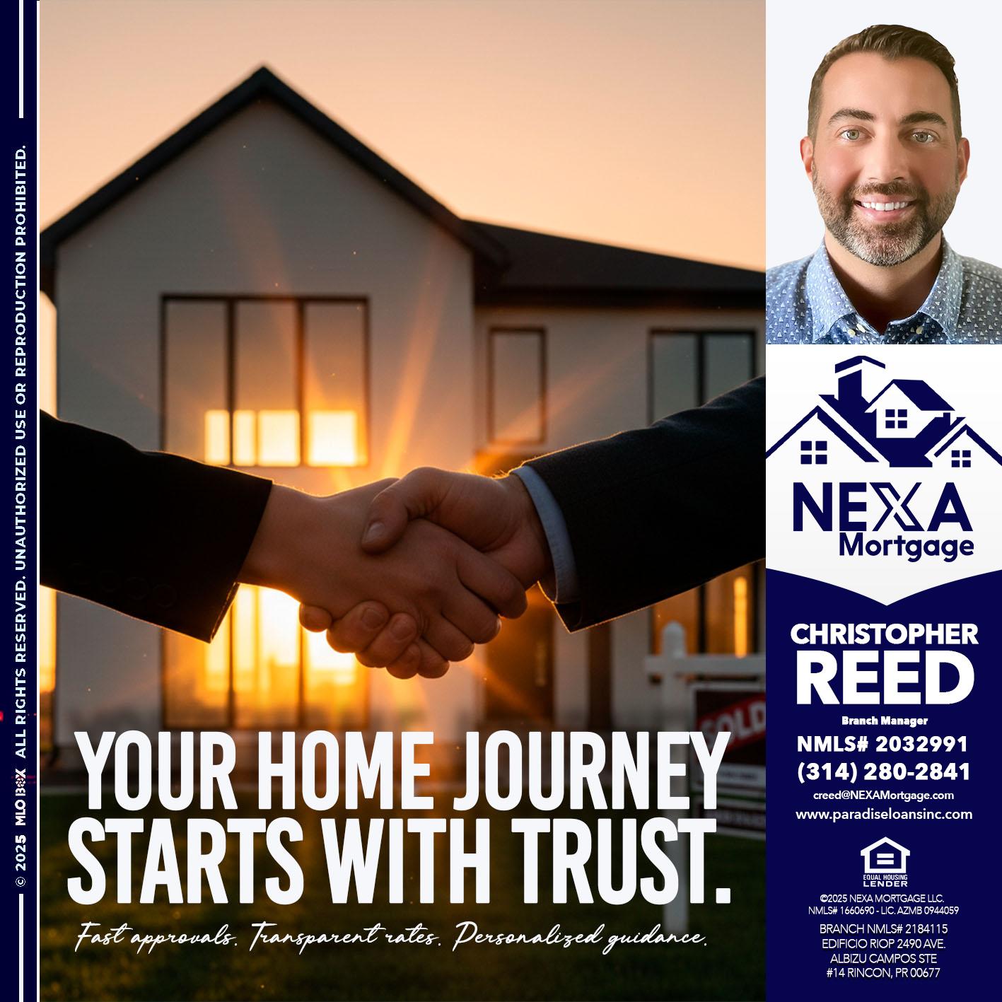 your home - Christopher Reed -Branch Manager