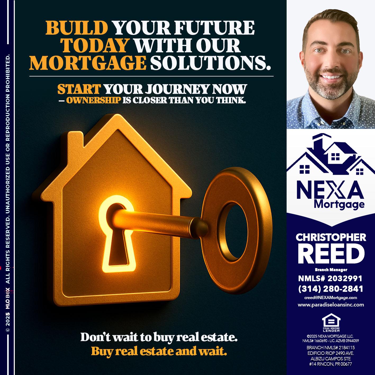 BUILD YOUR FUTURE - Christopher Reed -Branch Manager