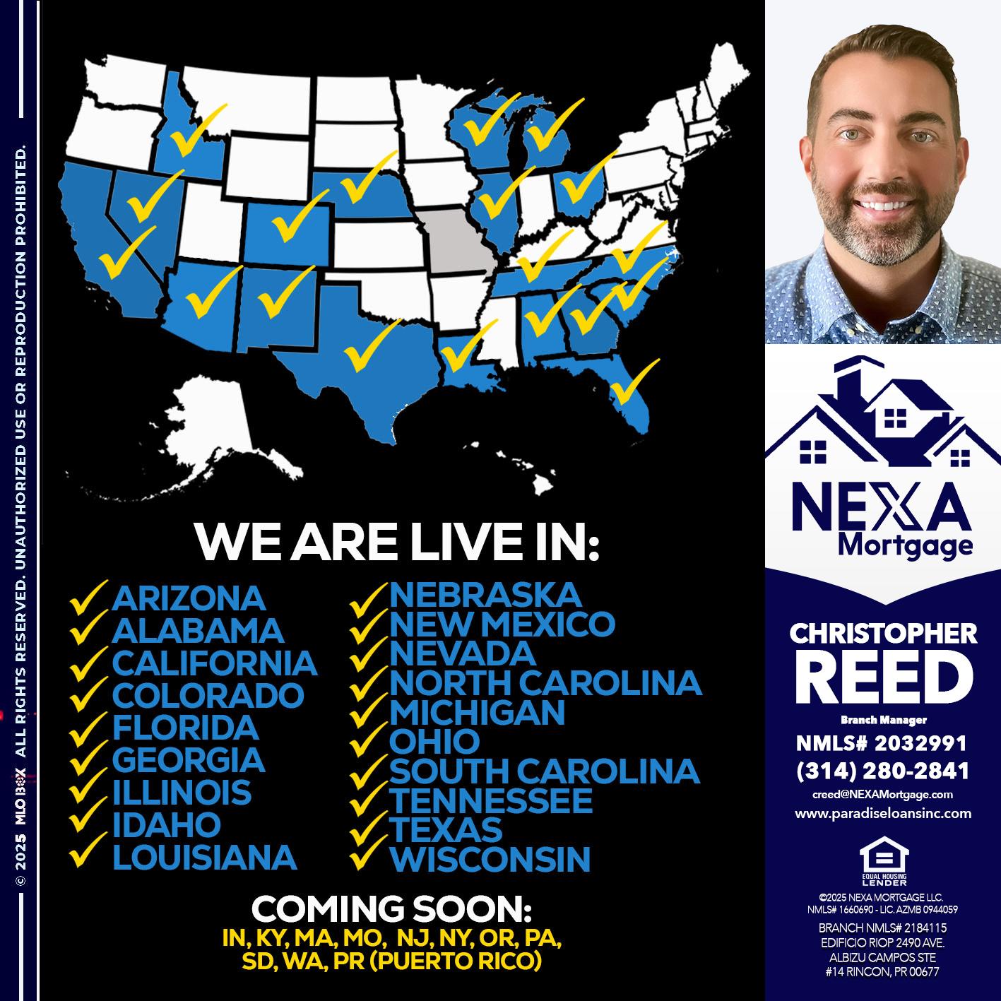 New Mexico live - Christopher Reed -Branch Manager