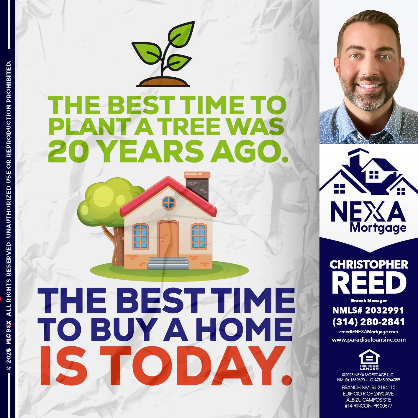 BEST TIME TO - Christopher Reed -Branch Manager